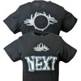 thumbnail image 1 of Bill Goldberg Blue Next Logo Black T-shirt, 1 of 6