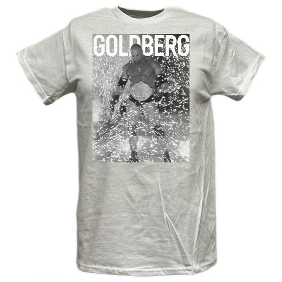 Bill Goldberg Fireworks WWE Mens White T-shirt M