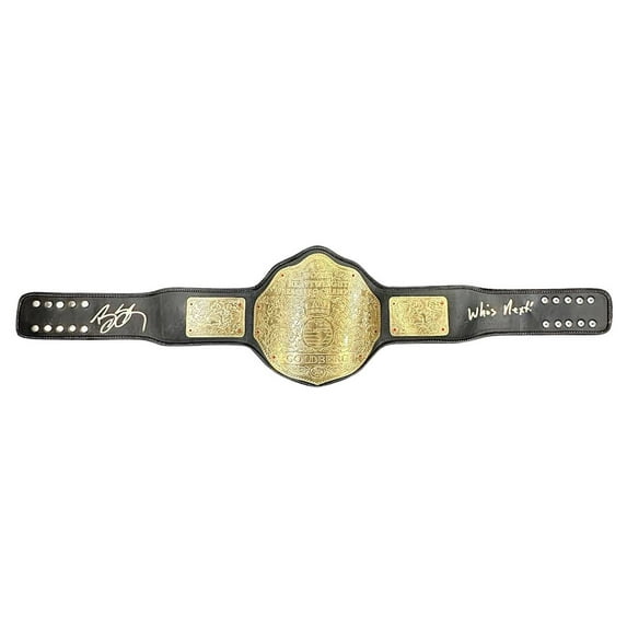 Bill Goldberg Signed WCW FS Replica Heavyweight Championship Who's Next PSA