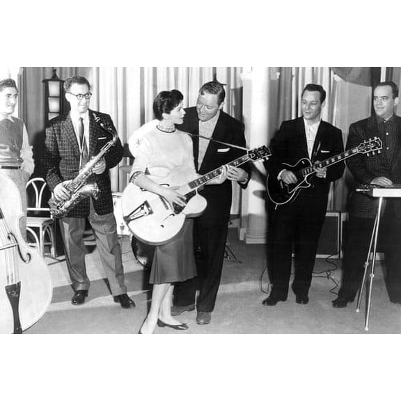 Bill Haley 24x36 Poster with the Comets on stage
