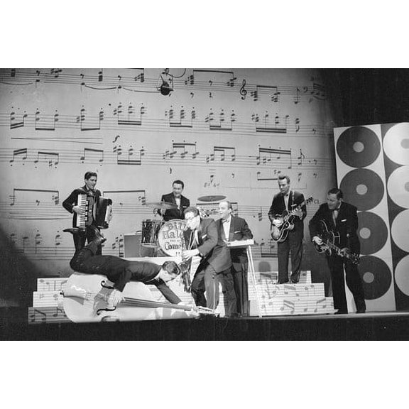 Bill Haley On Stage With The Comets 24x36 Poster