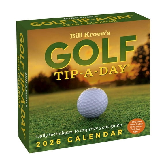 Bill Kroen's Golf Tip-A-Day 2026 Day-To-Day Calendar, (Paperback)