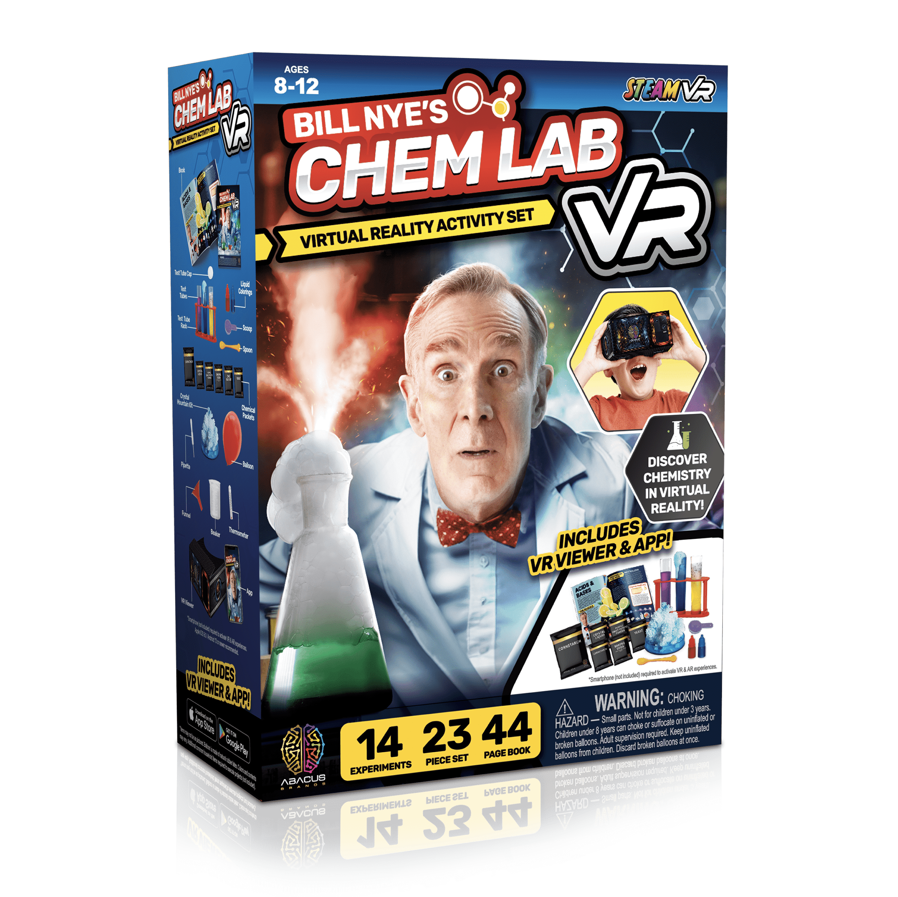 Abacus Brands Bill Nye The Science Guy VR Chemistry Kit for Ages 8-12