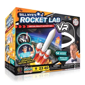 Abacus Brands Bill Nye Virtual Reality Rocket Lab Science Kit for Kids Ages 8 to 12, STEM Toys