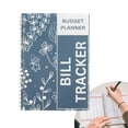 thumbnail image 1 of Bill Payment Tracker Notebook with Spiral Binding and Back Pocket – for Financial Tracking Home Finance & Monthly Bill Payment Organizer (Blue Blossom), 1 of 7