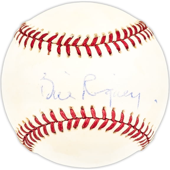 Bill Rigney Autographed Official NL Baseball New York Giants Beckett BAS QR #BM25649