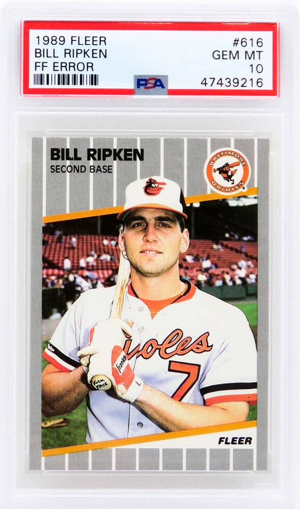 Bill Ripken (Baltimore Orioles) 1989 Fleer Baseball #616 FF Error