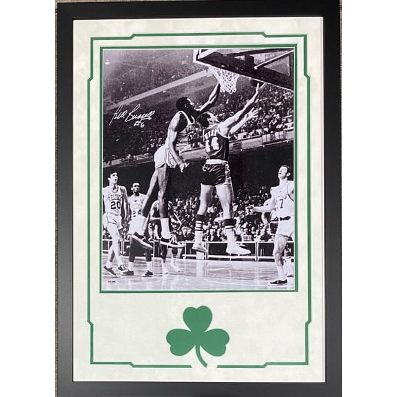 Bill Russell Signed Autographed Framed 16x20 Photo PSA Authentication W26292