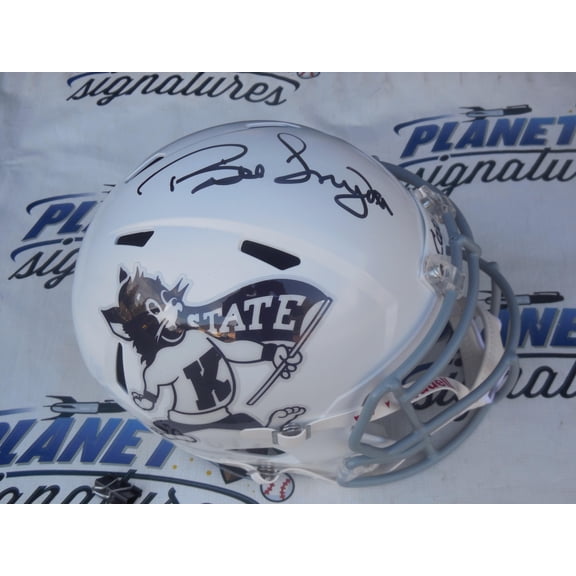 Bill Snyder signed autographed Kansas State K KSU full size speed helmet JSA COA