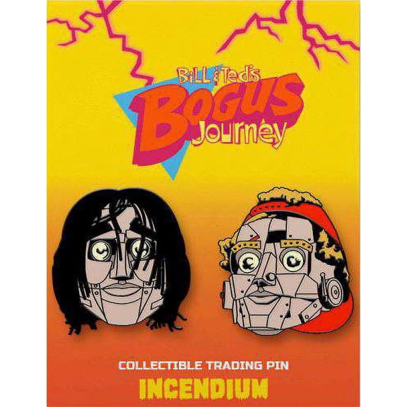 Bill & Ted's Bogus Journey Robot Bill & Ted Set of 2 Lapel Pins