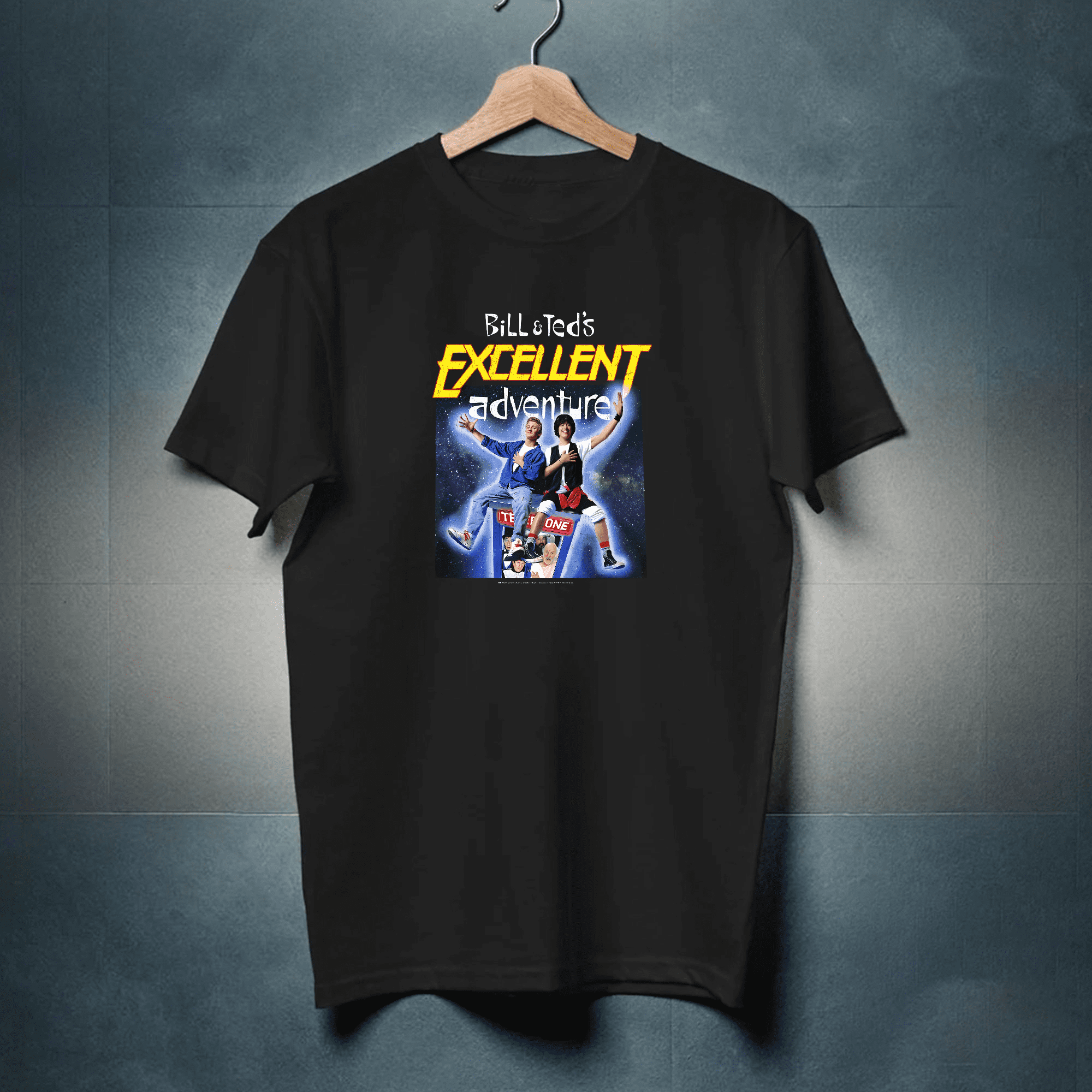 Bill & Ted's Excellent Adventure Space Poster Men's T-Shirt - Walmart.com