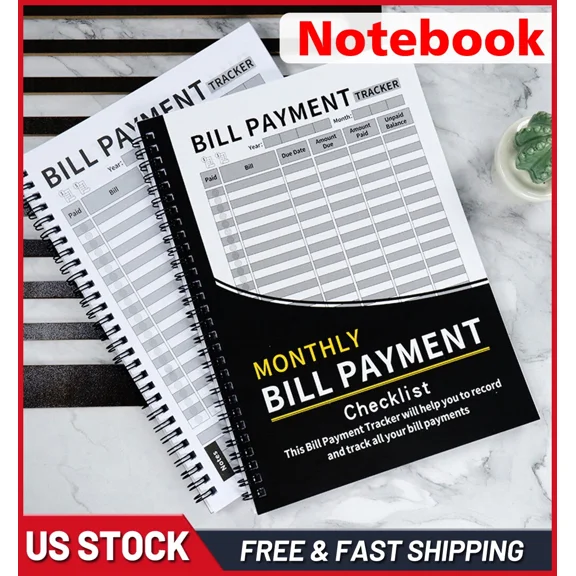 Bill Tracker Notebook Monthly Bill Payment Checklist Payment Planner Organizer