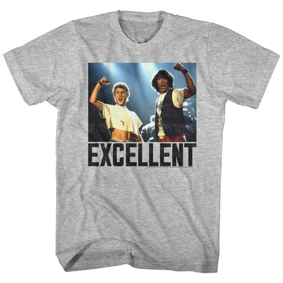 Bill and Ted Excellent Heather Adult T-Shirt