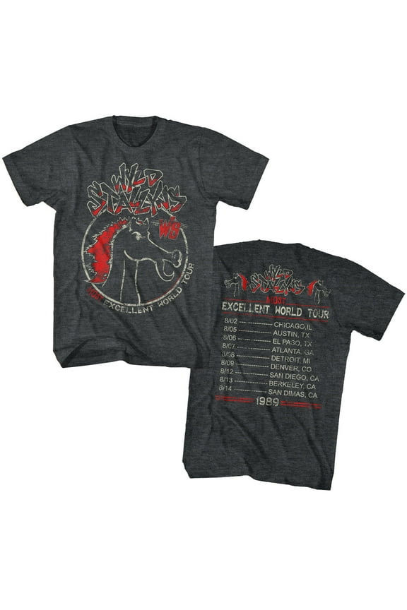 Bill and Ted Most Excellent Tour Black Adult T-Shirt