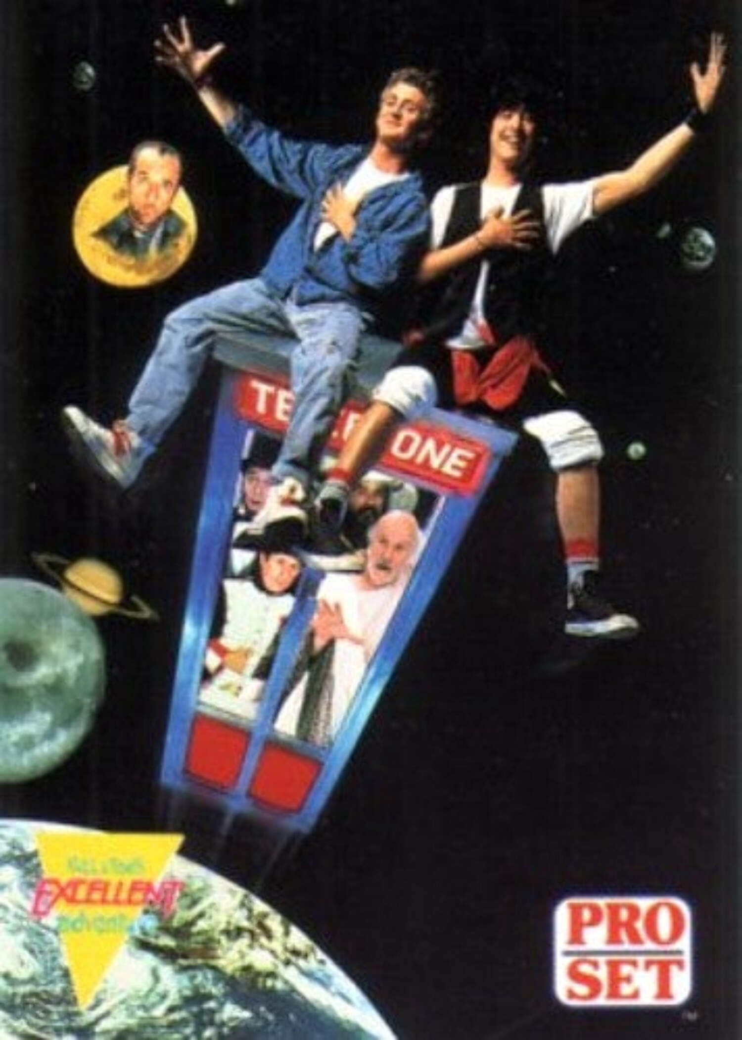 Bill and Ted's Excellent Adventure movie 1991 Pro Set promo card Keanu ...