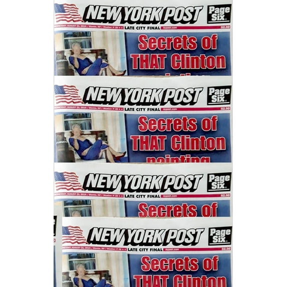 Bill clinton Blue Dress Painting New York Post Artist skecthBook: Bill clinton Blue Dress Painting New York Post, (Paperback)