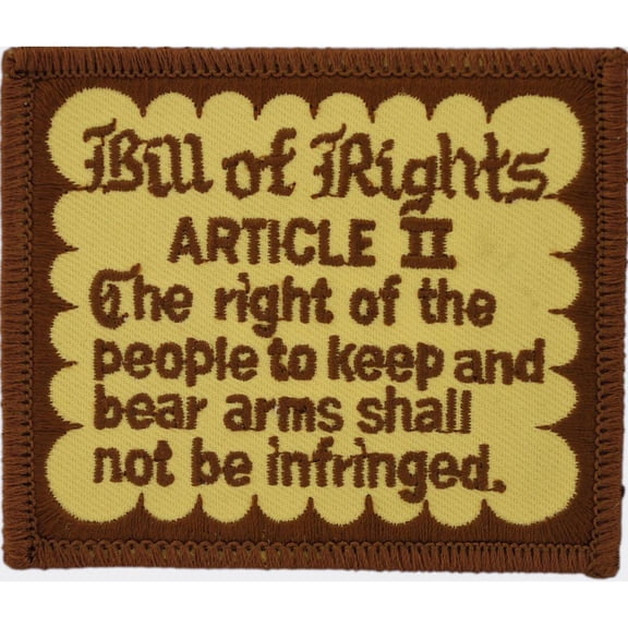 Bill of Rights Patch 3"