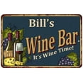 thumbnail image 1 of Bill's Wine Bar Green Sign Rustic Decor 8x12 208120055366, 1 of 1