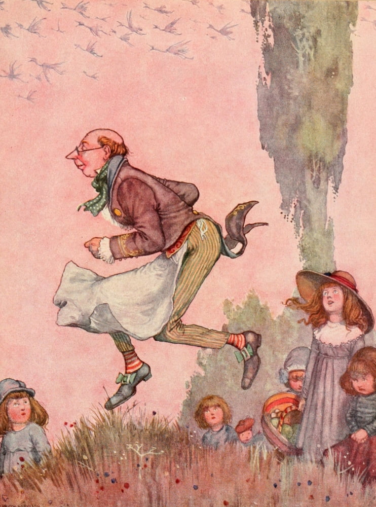 Bill the Minder 1912 Followed him at speed Canvas Art - W Heath Robinson (24 x 36)