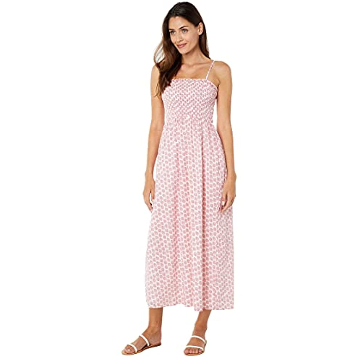 Billabong Baja Breeze Womens Midi Dress Coral Pink Size M