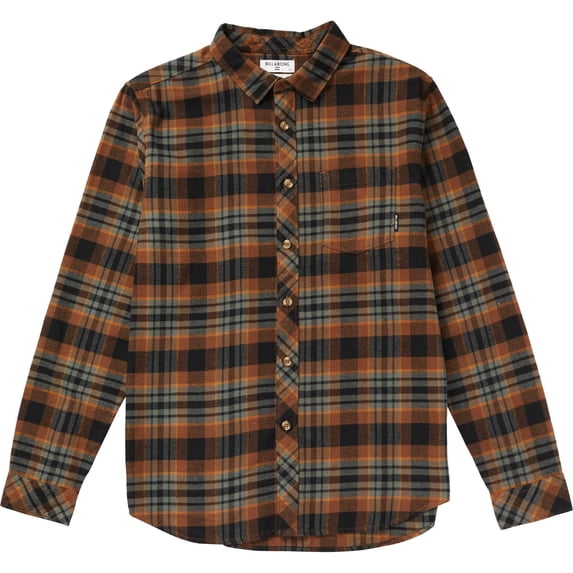 Billabong Coastline Flannel Mens Brown M
