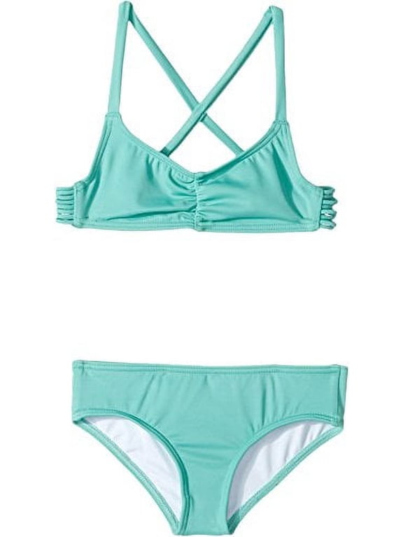Girls' Girls' Sol Searcher Crossback Swim Set Tiki Turquoise 8