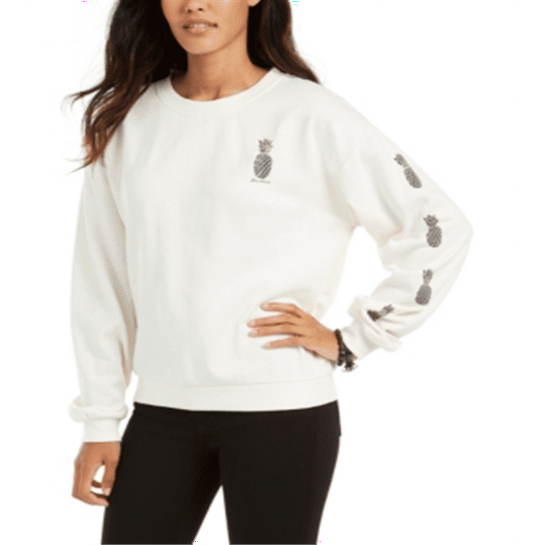 Billabong Junior s Hello Aloha Fleece Sweatshirt White Size Small
