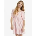 thumbnail image 1 of Billabong Kids Girls Youth Daisy Love Floral Relaxed Fit Tiered Dress (XX-Small, Pink/White), 1 of 7