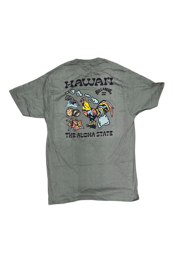 Map Hawaii Tee - Green, US Medium