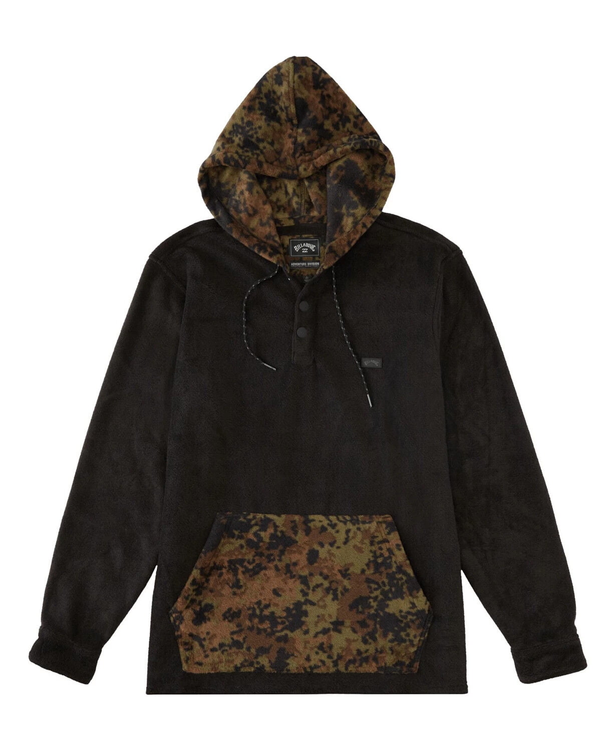 Billabong Men's A/DIV Furnace Anorak Sweatshirt in Black-Size