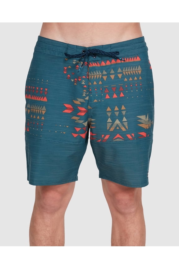 Men's Boardshorts Sundays Split Lotide 18" Swimming Trunk Shorts (36, Navy)