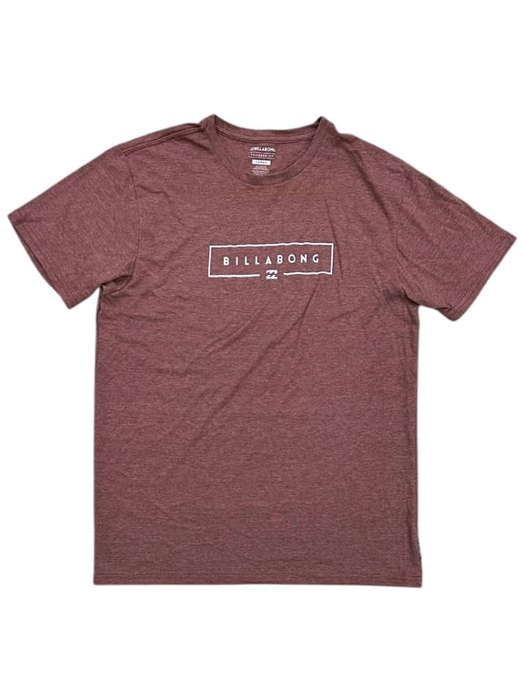 Men's Box Logo Premium Tee T-Shirt (Large, Red Heather)