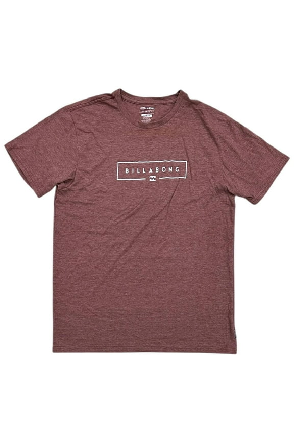 Men's Box Logo Premium Tee T-Shirt (Large, Red Heather)