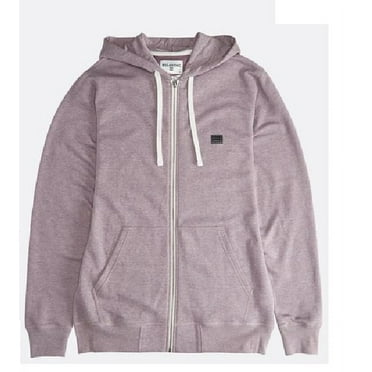 Billabong Men's Classic Premium Full Zip Fleece Hooded Jacket, Purple, XL