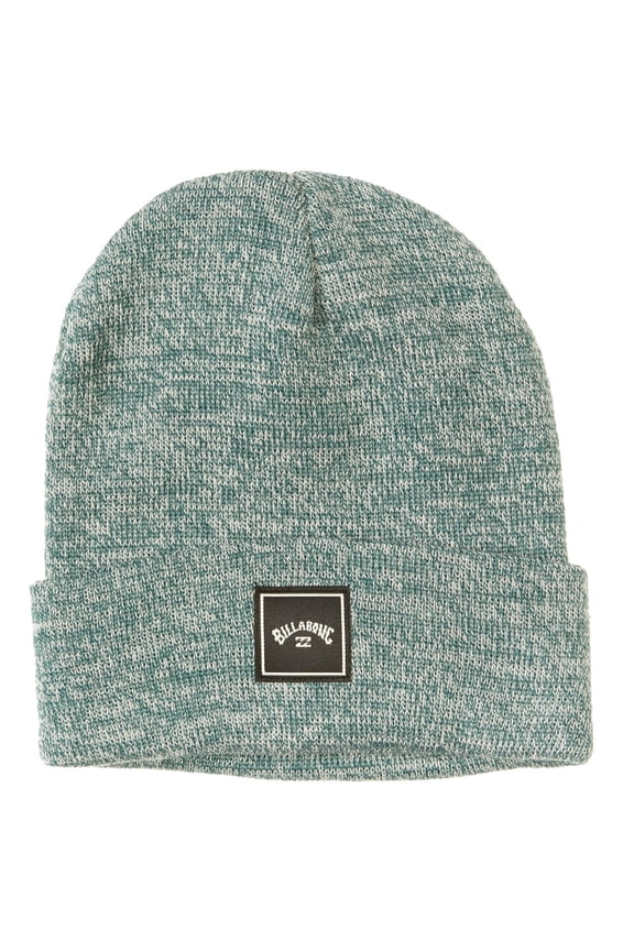 Men's Knit Cuff Beanie ~ Stacked deep sea