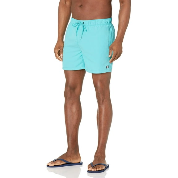Billabong Men's Standard Elastic Waist Boardshort Swim Short Trunk, 16 Inch Outseam, Dark Mint