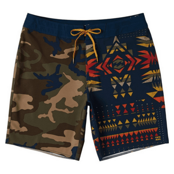 Billabong Men's Sundays Pro Boardshort, 4-Way Stretch, 19 in Outseam, Sunset, 32