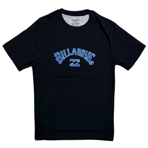 Billabong Men's T-Shirt Arch Logo Super Soft Stretchy Loungewear Tee (Medium, Black)