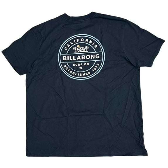 Billabong Men's T-Shirt California Rotor Short Sleeve Premium Tee (XX-Large, Navy)