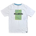 thumbnail image 1 of Billabong Men's T-Shirt Spiral Logo Super Soft Stretchy Loungewear Tee (Large, White), 1 of 1