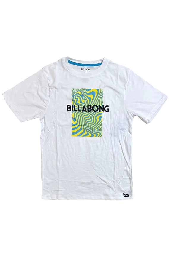 Men's T-Shirt Spiral Logo Super Soft Stretchy Loungewear Tee (Medium, White)