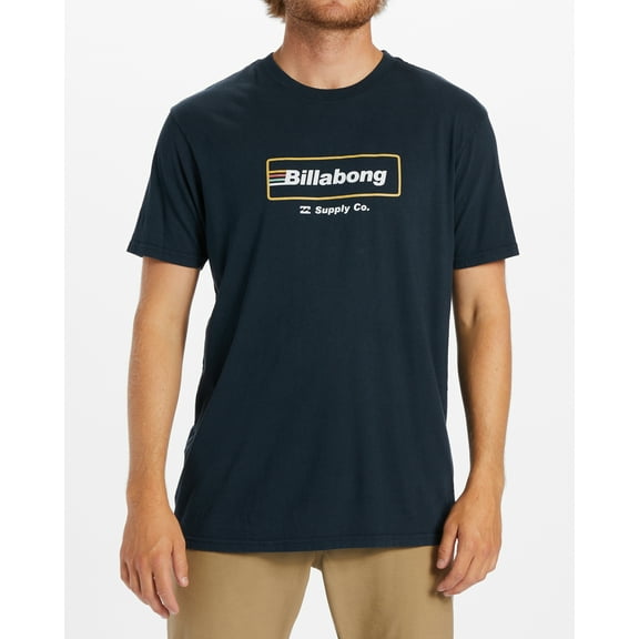 Billabong Men's Walled II Graphic Print Premium Tee T-Shirt (Small, Navy)