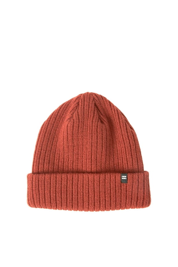 Mens Knitted Cuff Beanie ~ Arcade brown