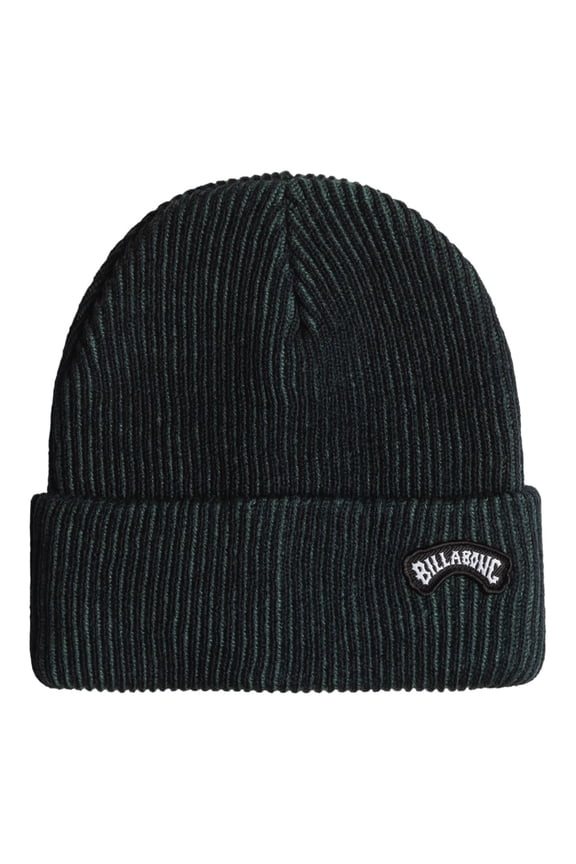 Mens Knitted Cuff Beanie ~ Arch Patch navy blue