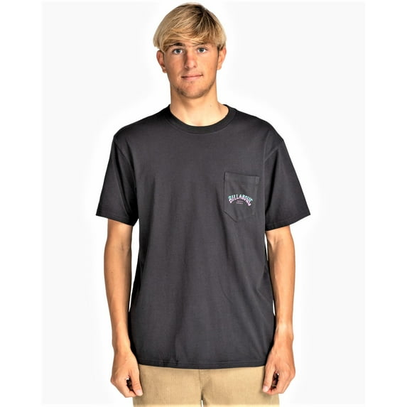 Billabong Mens SS Cotton T-Shirt ~ Stacked Pocket black