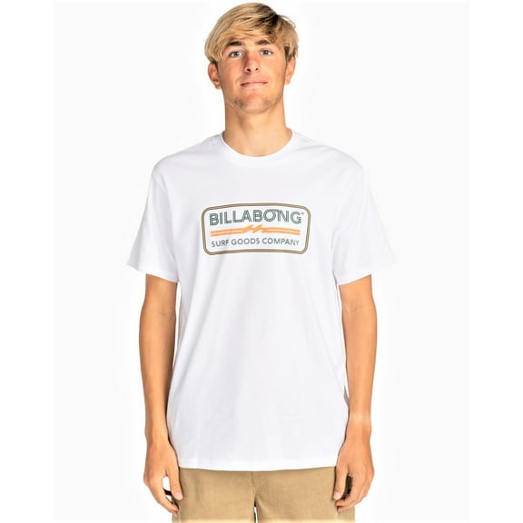 Billabong Mens SS Cotton T-Shirt ~ Trademark white