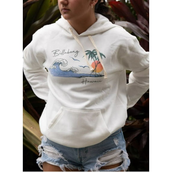 Billabong SALT CRYSTAL Women's Stuck in Paradise Hawaii Hoodie, US Medium/10