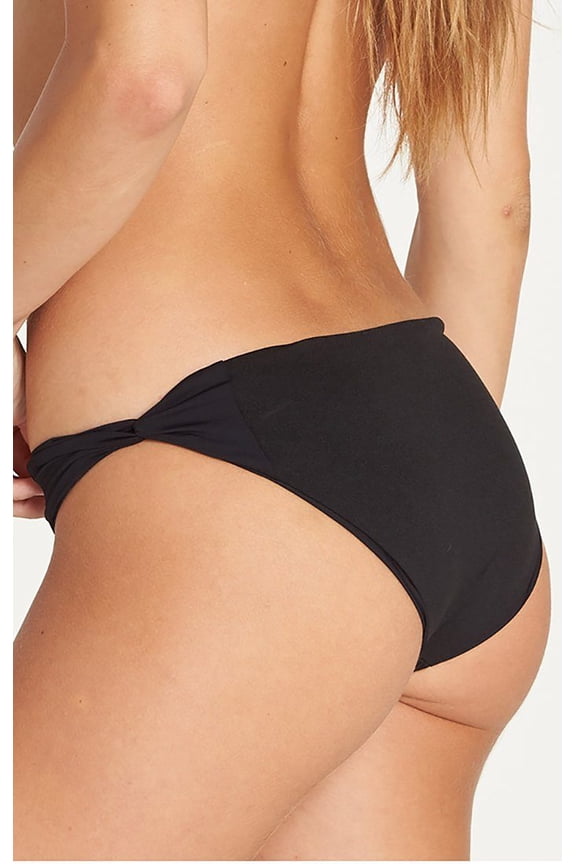 Women's Lowrider Bikini Bottom, Black Pebble, Large