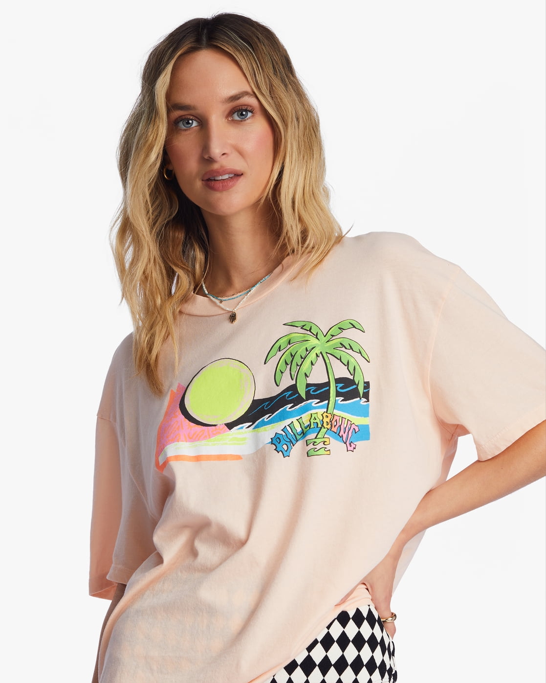 Billabong Women's Graphic Print Oversized T-Shirt Kuwait Ubuy