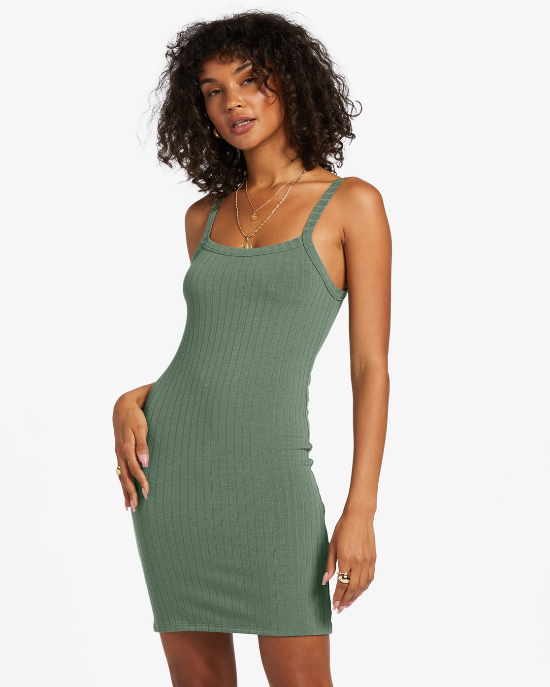 Billabong Summer Babe Dress-Luv Army Billabong Summer Babe Dress-Luv Army